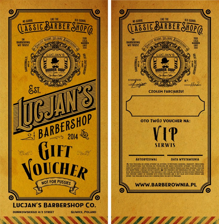 Kompleksowa usługa barberska w Lucjan's Barbershop Gliwice przy ul. Dunikowskiego 4/2