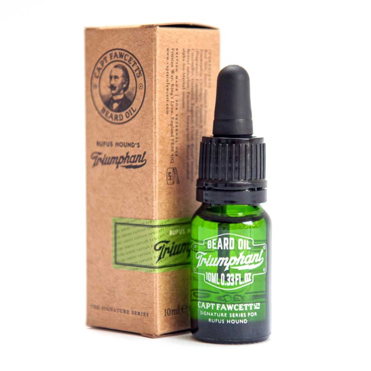 Capitan Fawcett Triumphant Beard Oil – olejek do brody o świeżym, energetycznym zapachu premium